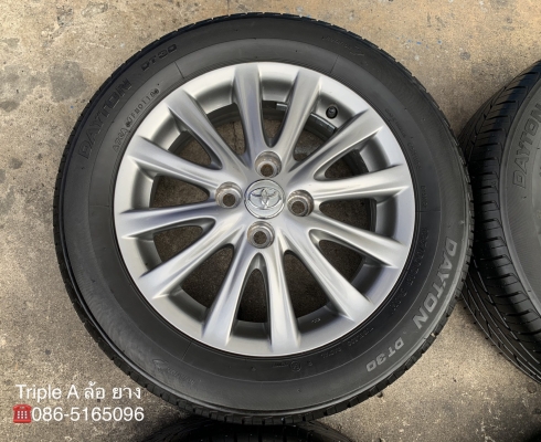 ล้อแม็ก Toyota Vios รุ่น 12 ก้าน ขอบ 15 สีรมดำ พร้อมยาง 185-60-15 DAYTON ปี 18 สภาพดี