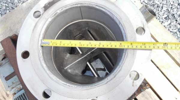 แอร์ล็อคใบสเตนเลส(Rotary Valve) WAESCHLE GERMANY ท่อ 8 นิ้ว พร้อมชุดเกียร์ Sew Eurodrive 380V