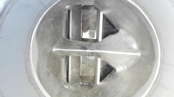 แอร์ล็อคใบสเตนเลส(Rotary Valve) WAESCHLE GERMANY ท่อ 8 นิ้ว พร้อมชุดเกียร์ Sew Eurodrive 380V