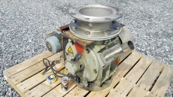 แอร์ล็อคใบสเตนเลส(Rotary Valve) WAESCHLE GERMANY ท่อ 8 นิ้ว พร้อมชุดเกียร์ Sew Eurodrive 380V