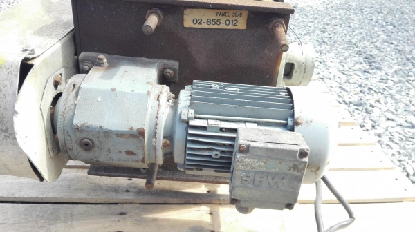แอร์ล็อคใบสเตนเลส(Rotary Valve) WAESCHLE GERMANY ท่อ 8 นิ้ว พร้อมชุดเกียร์ Sew Eurodrive 380V