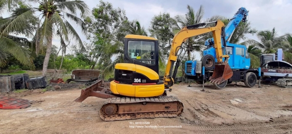 สวยกว่านี้...ก็นางฟ้า แล้วแหละคะ!! รถขุดCATERPILLAR 304CR มีเก๋ง/มีประตู/มีแอร์ (การทำงานเพียง 3,xxx ชั่วโมงเท่านั้น!!)