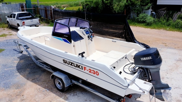 ขายเรือ suzuki 23ฟุต เดินได้รอบลำ สวยๆ