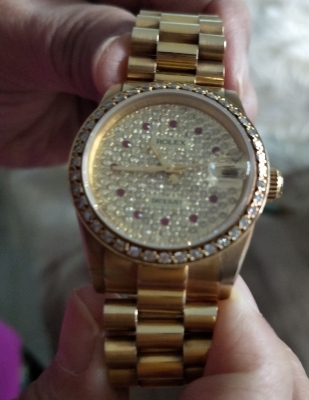 ขายสายนาฬฺิกาROLEXสายทอง18Kแท้.ขายเฉพาะสายนาฬิกาเท่านั้น