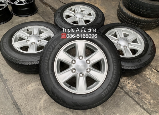 ล้อแม็ก ISUZU D-Max All New ขอบ 16 แถมยาง 215-70-16 Bridgestone ปลายปี 14