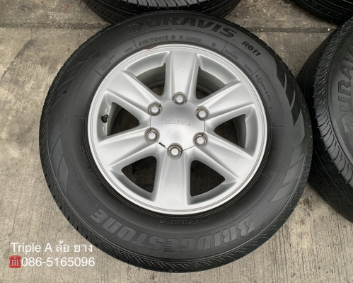ล้อแม็ก ISUZU D-Max All New ขอบ 16 แถมยาง 215-70-16 Bridgestone ปลายปี 14
