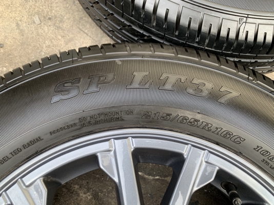 ล้อแม็ก ISUZU X-Series ขอบ 16 พร้อมยาง 215-65-16 Dunlop ปลายปี 18 สภาพดี