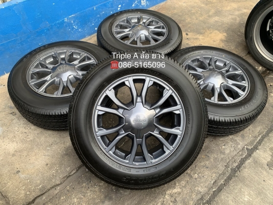 ล้อแม็ก ISUZU X-Series ขอบ 16 พร้อมยาง 215-65-16 Dunlop ปลายปี 18 สภาพดี
