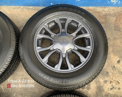 ล้อแม็ก ISUZU X-Series ขอบ 16 พร้อมยาง 215-65-16 Dunlop ปลายปี 18 สภาพดี