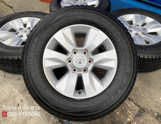 ล้อแม็ก Toyota Revo ขอบ 17 พร้อมยาง 265-65-17 Yokohama ปี 19 สวยๆ
