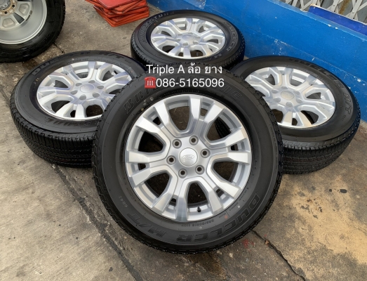 ล้อแม็กป้ายแดง Ford Ranger Wildtrak Limited รุ่นใหม่ล่าสุด ขอบ 18 พร้อมยางป้ายแดง 265-60-18 Bridgestone ปี 19 สวยกริ๊บ
