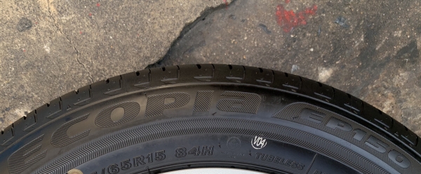 ยางใหม่ป้ายแดง 175-65-15 Bridgestone ปี 19 ใหม่ยกห้าง สวยกริ๊บ ยางใหม่ป้ายแดง 175-65-15 Bridgestone ปี 19 ใหม่ยกห้าง สวยกริ๊บ