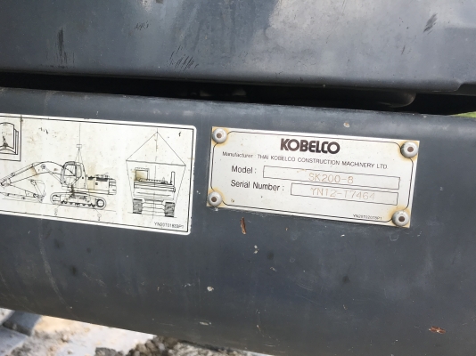 Kobelco sk200-8 yn12 ซีเรียล 7000 ไมล์ 9900 ชม เครื่องดี ปั้มแรง เอวแน่น ช่วงล่างเต็ม แห้งสวยเดิมทุกจุดใบแจ้งจำหน่าย