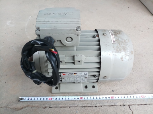 มอเตอร์ ยี่ห้อ HASCON ขนาด 2 แรง สามเฟส 380v ความเร็วรอบ 1400 rpm สภาพสวย ใช้งานได้ปกติ