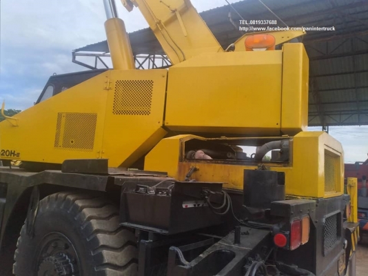 ขายจริง ตัดสด*เล่มทะเบียนพร้อม ภาษีเต็ม! From Japan ขายถูกๆ รถเครน ล้อยาง ขนาด 20ตัน ROUGH TERRAIN CRANE ยี่ห้อ.KATO 20H รุ่น3 แบบขาตรง ยกน้ำหนักได้ 20 ตัน ,ยกสูงได้ 30 เมตร   เครื่องยนต์ KATO -6D14 ,6สูบ สินค้าเก่าบริษัท ขายตามสภาพ (ลูกค้าซื้อจริง-ตัดเงิ