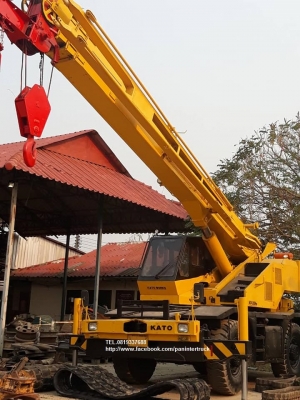 ขายจริง ตัดสด*เล่มทะเบียนพร้อม ภาษีเต็ม! From Japan ขายถูกๆ รถเครน ล้อยาง ขนาด 20ตัน ROUGH TERRAIN CRANE ยี่ห้อ.KATO 20H รุ่น3 แบบขาตรง ยกน้ำหนักได้ 20 ตัน ,ยกสูงได้ 30 เมตร   เครื่องยนต์ KATO -6D14 ,6สูบ สินค้าเก่าบริษัท ขายตามสภาพ (ลูกค้าซื้อจริง-ตัดเงิ