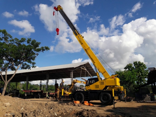 ขายจริง ตัดสด*เล่มทะเบียนพร้อม ภาษีเต็ม! From Japan ขายถูกๆ รถเครน ล้อยาง ขนาด 20ตัน ROUGH TERRAIN CRANE ยี่ห้อ.KATO 20H รุ่น3 แบบขาตรง ยกน้ำหนักได้ 20 ตัน ,ยกสูงได้ 30 เมตร   เครื่องยนต์ KATO -6D14 ,6สูบ สินค้าเก่าบริษัท ขายตามสภาพ (ลูกค้าซื้อจริง-ตัดเงิ