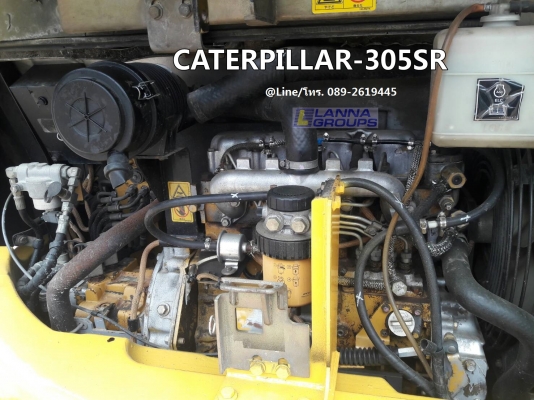 ขายรถขุด CATERPILLAR-305SR เครื่องยนต์มิตซูบิชิ-K4N จำนวน 4 สูบ ,คอนโทรลน้ำมัน , ปั๊มนิ้ว , แทรคเหล็