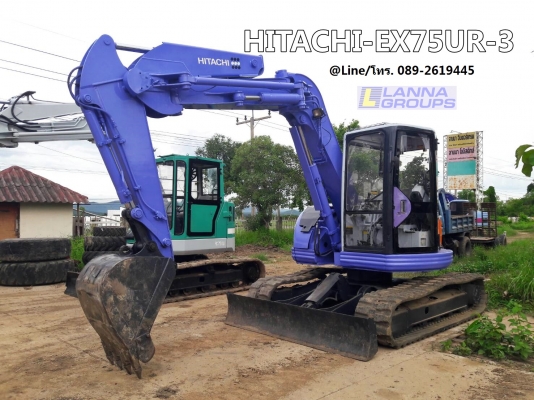 ขายรถขุด HITACHI-EX75UR-3 เครื่องยนต์Nissan BD30,จำนวน 4 สูบ, มีลายเจาะ, คอนโทรลน้ำมัน,ปั๊มนิ้ว,*มีประตู,รถเก่านอก, มีเอกสาร,ยังไม่เคยใช้งานในไทย