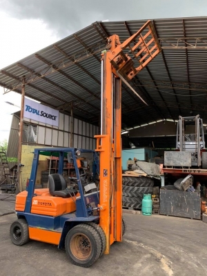 TOYOTA 5FG20  รถมือ 2 นำเข้าจากประเทศญี่ปุ่น 2 ตัน เบนซิน เสา 3.5 เมตร งาฮิ้ง เกียร์ธรรมดา ล้อหน้าคู่
