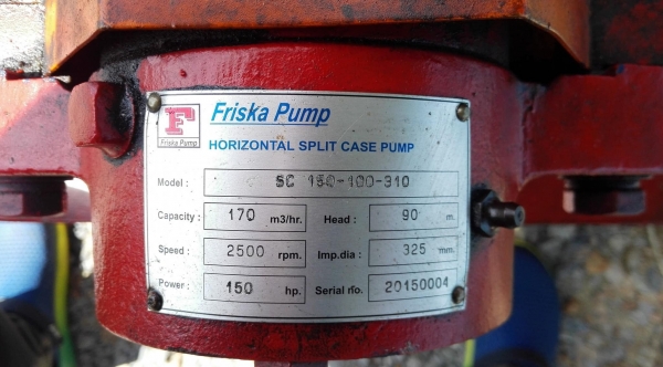 ชุดปั้มน้ำดับเพลิง FIRE PUMP เครื่องยนต์ดีเซล Cummins USA Model 6BT5.9-C ขนาด 150 hp 2500 rpm