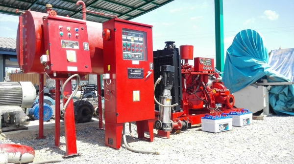 ชุดปั้มน้ำดับเพลิง FIRE PUMP เครื่องยนต์ดีเซล Cummins USA Model 6BT5.9-C ขนาด 150 hp 2500 rpm