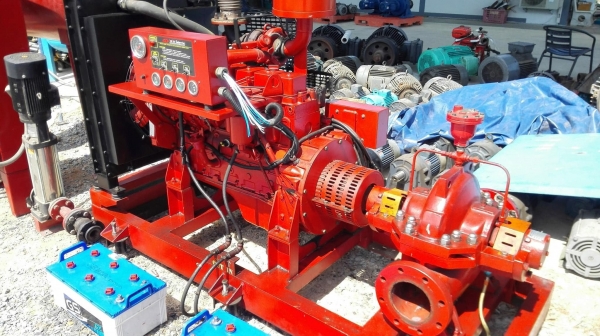 ชุดปั้มน้ำดับเพลิง FIRE PUMP เครื่องยนต์ดีเซล Cummins USA Model 6BT5.9-C ขนาด 150 hp 2500 rpm