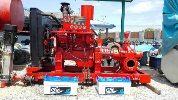 ชุดปั้มน้ำดับเพลิง FIRE PUMP เครื่องยนต์ดีเซล Cummins USA Model 6BT5.9-C ขนาด 150 hp 2500 rpm
