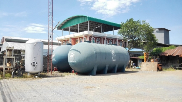 ถังเก็บน้ำไฟเบอร์กลาสแนวนอน PP BIGTANK รุ่น HT-50 AG ขนาดความจุ 50000 Lite รุ่นใหญ่พิเศษ เหมาะกับ อา