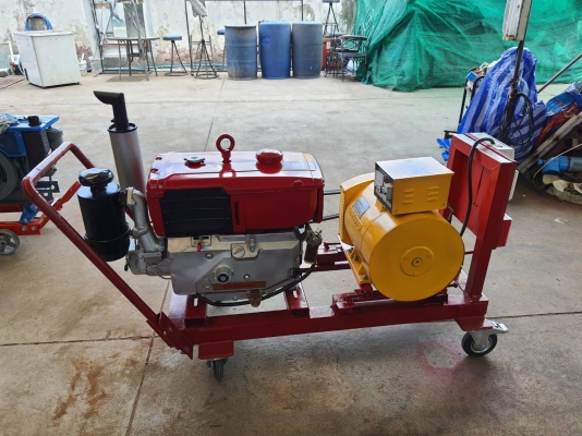 เครื่องปั่นไฟ 10KW ไฟ 220 V (ไฟบ้าน) พร้อมใช้งานทันที