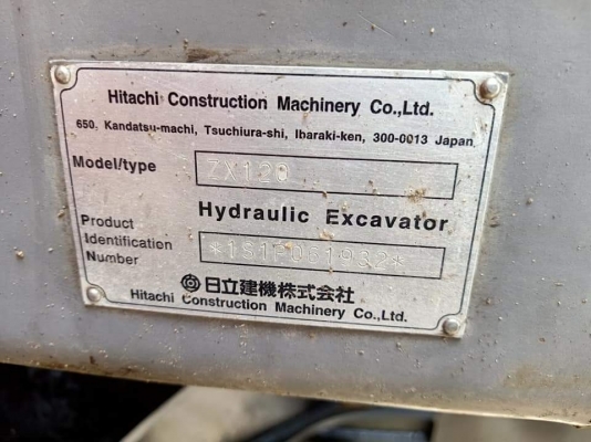 ขายHITACHI ZX120-1 เก่านอกแท้  เดิมๆๆ  มีลายแย๊ก  เครื่องปั๊มแห้ง..ใช้งานมา 6 พันกว่าๆๆ ชั่วโมง  โทร 089-3818694 จ๊อย