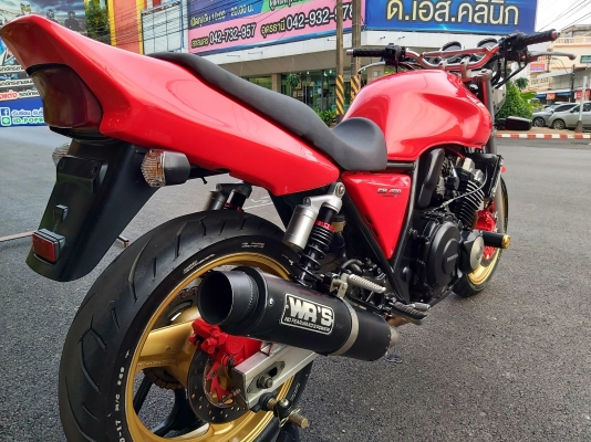ขาย HONDA CB400 ปี98 เวอร์ชั่นS ไมล์แดง เดิมๆ สีสวย มีท่อแต่ง โช๊คหลังแต่ง แฮนด์บาร์ กันล้ม เครื่องด