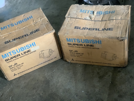( เหลือ 1ตัวครับ )ขายมอเตอร์ไฟฟ้า Mitsubishi 2HP. 380V 2860rpm. 2Pole ***ของใหม่ในกล่อง ไม่เคยใช้งาน *** มีมา 2ตัวครับ ราคาตัวละ 2,950 บาท