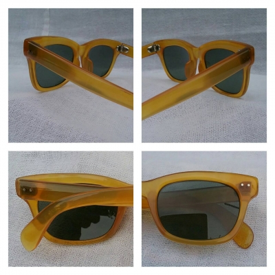 แว่นตากระดองเต่าแท้ โปร่งแสง สีน้ำผึ้ง ราชันย์แห่งแว่นตากระดองเต่าทั้งปวง ล้ำค่า - หายากที่สุด ! เจแปนิสแฮนด์เมดทศวรรษที่ 1960's ☆☆☆ เลนส์กระจกคริสตัล 'สีเขียวควันไฟ' ขนาดมาตรฐาน 143 mm Vintage GENUINE HONEY TORTOISE SHELL handmade in แว่นตากระดองเต่าแท้ โปร่งแสง สีน้ำผึ้ง ราชันย์แห่งแว่นตากระดองเต่าทั้งปวง ล้ำค่า - หายากที่สุด ! เจแปนิสแฮนด์เมดทศวรรษที่ 1960's ☆☆☆ เลนส์กระจกคริสตัล 'สีเขียวควันไฟ' ขนาดมาตรฐาน 143 mm Vintage GENUINE HONEY TORTOISE SHELL handmade in