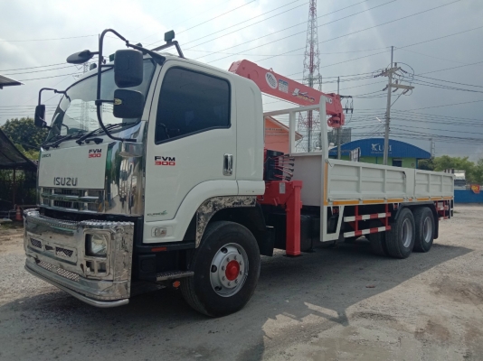 ขายสิบล้อเครน Isuzu FVM300 ปี 53 โทร 081-3739793