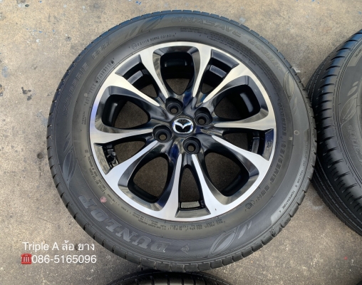 ล้อแม็ก Mazda 2 Skyativ ขอบ 15 สีดำปัดเงา พร้อมยางป้ายแดง 185-65-15 Dunlop ปี 19 สวยกริ๊บ ล้อแม็ก Mazda 2 Skyativ ขอบ 15 สีดำปัดเงา พร้อมยางป้ายแดง 185-65-15 Dunlop ปี 19 สวยกริ๊บ