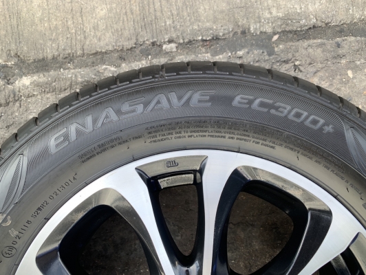 ล้อแม็ก Mazda 2 Skyativ ขอบ 15 สีดำปัดเงา พร้อมยางป้ายแดง 185-65-15 Dunlop ปี 19 สวยกริ๊บ
