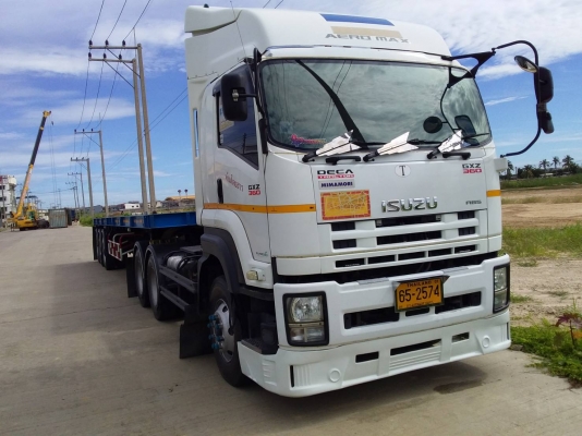 ⭐⭐⭐(ขายดาวน์หัวลาก)Isuzu Fxz360ปี56 พร้อมหางพื้นเรียบ R.C.Kปี62 เปลียนสัญญาเจ้าของขายเอง
