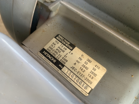 ขายชุดปั๊มน้ำหอยโข่ง Ebara 80x65 FSGA 10HP. 380V ขนาดเข้า 3นิ้ว ออก 2.5นิ้ว ใบพัดทองเหลือง ส่งไกล ได้น้ำเยอะ สภาพสวยใหม่มาก หมุนนิ่ม พร้อมใช้งาน มี 2ชุดครับ ราคาชุดละ 18,500 บาท