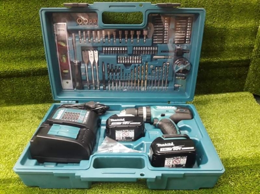 สว่านไร้สาย MAKITA DHP453FX13 แท้ประกันศูนย์ 6 เดือน อุปกรณ์เสริม 101 ชิ้น สว่านไร้สาย MAKITA DHP453FX13 แท้ประกันศูนย์ 6 เดือน อุปกรณ์เสริม 101 ชิ้น