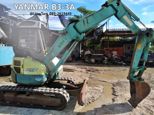 ขายรถขุดYANMAR- B3-3A เครื่องยนต์ยันม่าร์3TNE82 จำนวน 3 สูบ ,คอนโทรลน้ำมัน , ปั๊มนิ้ว , แทรคยาง, รถเ