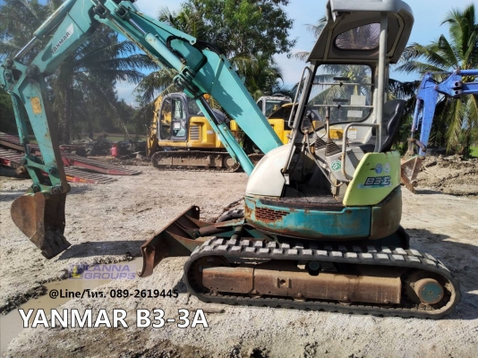ขายรถขุดYANMAR- B3-3A เครื่องยนต์ยันม่าร์3TNE82 จำนวน 3 สูบ ,คอนโทรลน้ำมัน , ปั๊มนิ้ว , แทรคยาง, รถเ