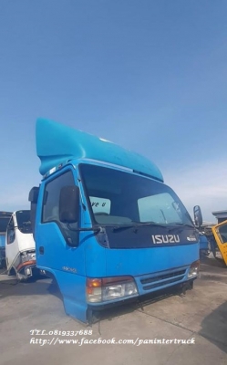 SALE*งานตามหา!! หัวเก๋ง รถบรรทุกไซค์ 6 ล้อกลาง / CABIN ISUZU : NPR หัวการ์ตูน (สีน้ำเงิน) (รุ่นยกหัวได้/มีหมวก)