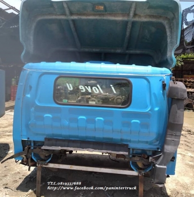 SALE*งานตามหา!! หัวเก๋ง รถบรรทุกไซค์ 6 ล้อกลาง / CABIN ISUZU : NPR หัวการ์ตูน (สีน้ำเงิน) (รุ่นยกหัวได้/มีหมวก)
