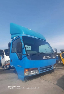 SALE*งานตามหา!! หัวเก๋ง รถบรรทุกไซค์ 6 ล้อกลาง / CABIN ISUZU : NPR หัวการ์ตูน (สีน้ำเงิน) (รุ่นยกหัวได้/มีหมวก)