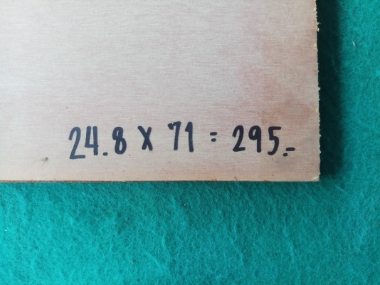 เบกาไลท์ผิวด้าน ขนาด 24.8x71 ซม.หนา 12 มิล ไม่มีรูเจาะ สภาพสวย
