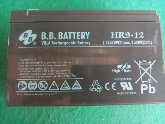 แบตเตอรี่แห้งมือสอง ยี่ห้อ B.B.Battery 12V ขนาด 9A ค่าCCA ดี สภาพสวย ราคาใบละ 250 บาทไม่รวมส่ง มี 40 ใบ