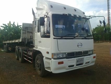 ขายดาวน์ 10ล้อ หัวลากHINO พร้อมหางพื้นเรียบ ลูก3เพลา สภาพพร้อมใช้งานราคาเบาๆครับ