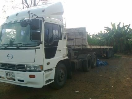 ขายดาวน์ 10ล้อ หัวลากHINO พร้อมหางพื้นเรียบ ลูก3เพลา สภาพพร้อมใช้งานราคาเบาๆครับ