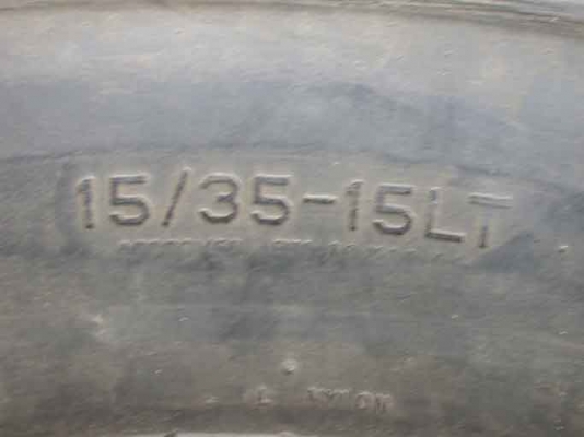 ขายยาง35/15/15+กระทะเหล็ก